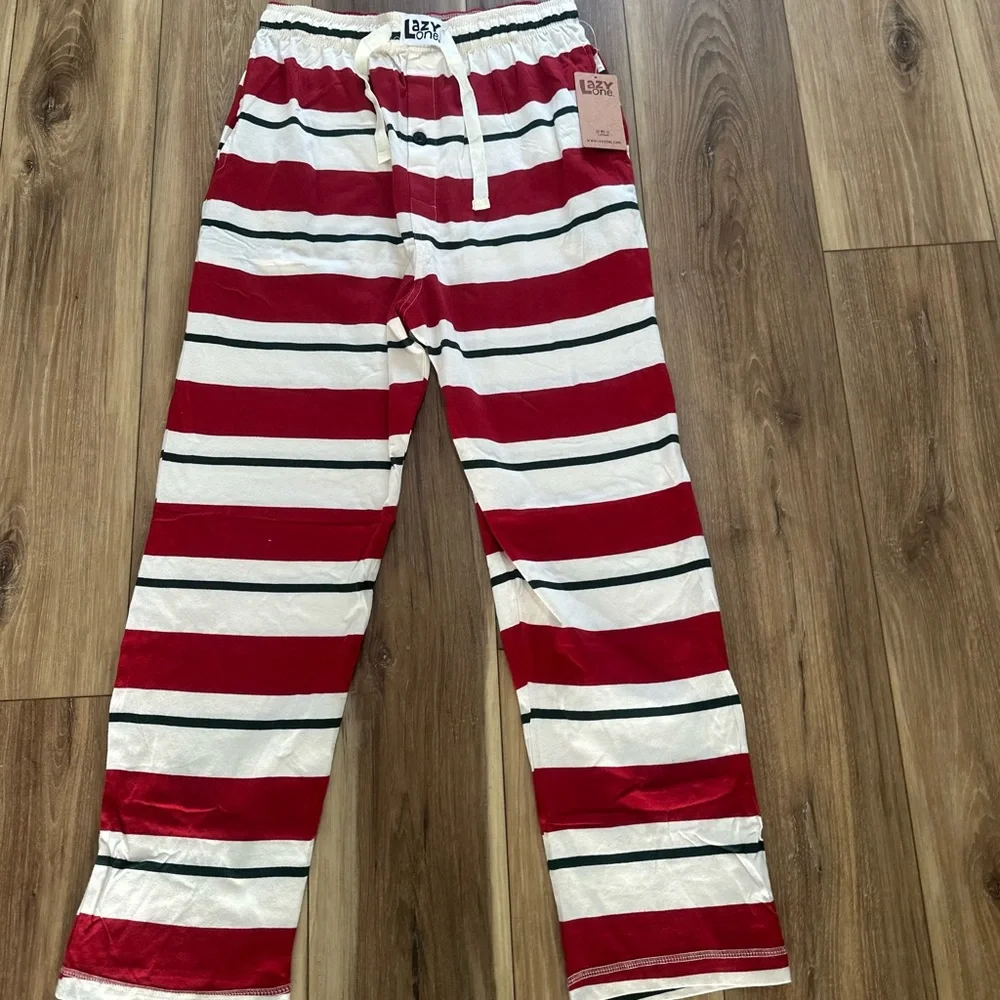 Lazy One men’s family elf pj pants size medium NWT
